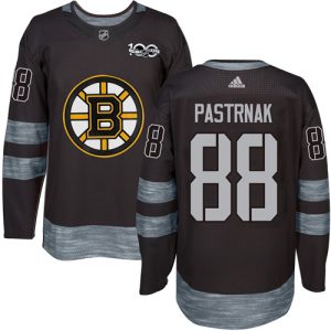 Herren Boston Bruins Eishockey Trikot David Pastrnak #88 Authentic Schwarz 1917-2017 100th Anniversary